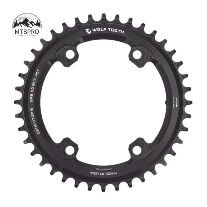 Wolf Tooth 110 BCD 4-Bolt asimetrični verižnik za gonilko Shimano GRX