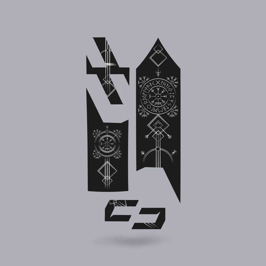 Unleazhed M02 Sticker Kit – Runes of Shred - slika 2